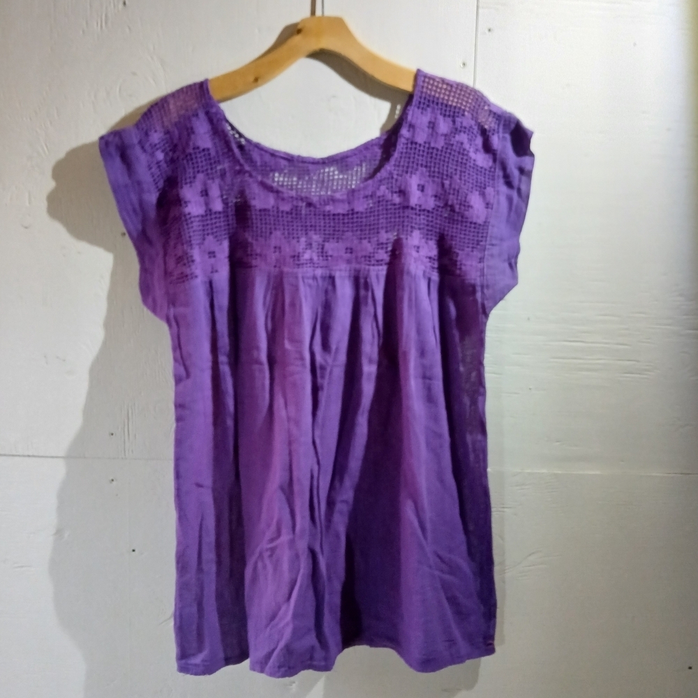 Purple Women's Lace Blouse ( Bag A )